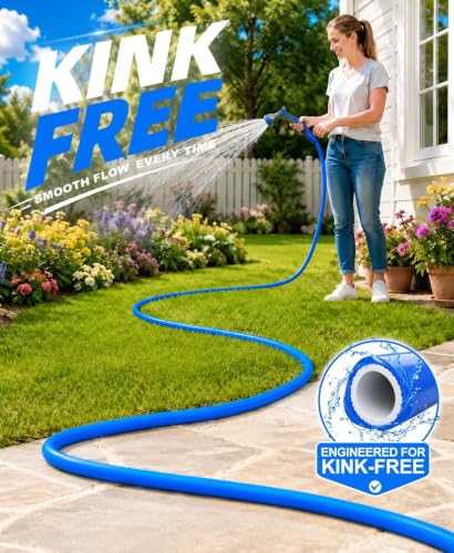 SPECILITE Garden Water Hose 50 ft x 5/8", Kink-Free Triangle Prism Design - size: 50FT