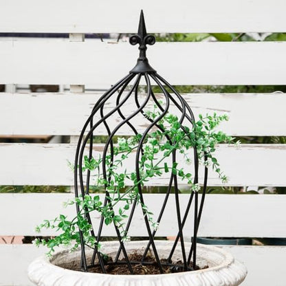 23" Obelisk Trellis for Climbing Plants & Vines Outdoor Decor - size: 23" x 9"