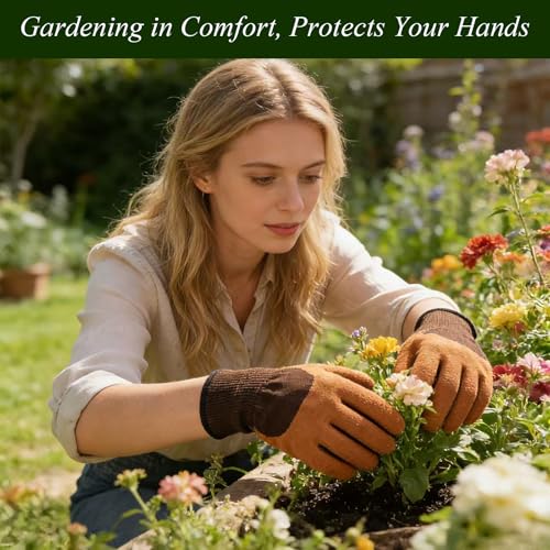 VerdantVibes 10-Piece Garden Tool Set - Heavy Duty Stainless Steel Gardening Kit with Wood Handle, Pruners & Vegetable Print Tote Bag - Unique Gardening Gifts for Women Mom Grandma - color: Green