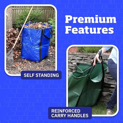 DURASACK Heavy Duty Home and Yard Bags, Gray, 3 Pack - color: Gray