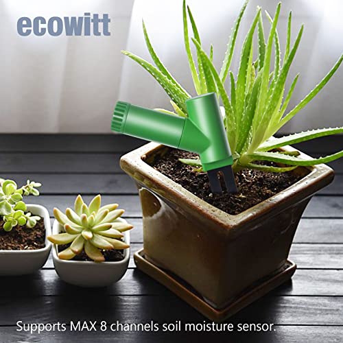 Ecowitt GW1106 Soil Moisture Meter Kit, Includes GW1100 Wi-Fi Gateway and WH51 Soil Moisture Sensor, 915 MHz - color: GW1106BU
