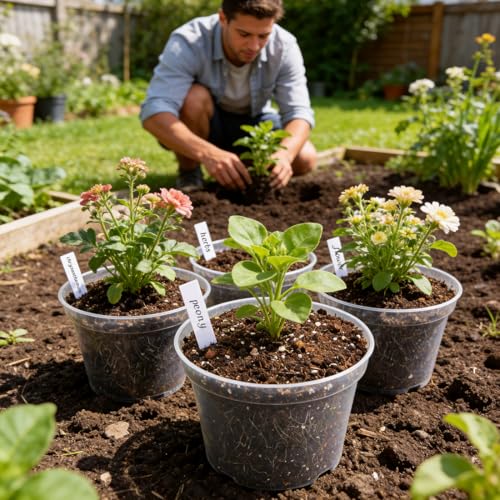 RooTrimmer 15 Pack 8/6/4 Inch Clear Nursery Pots with Drainage Hole, Transparent Plastic Plant pots, Sturdy Planting Starter Pots for Seedlings Herbs Flowers Vegetable (Clear-15P) - color: Clear, size: Mix 4/6/8 Inch 15 Pack