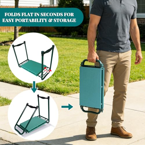 Garden Kneeler and Seat Gift for Women, Men, Seniors, Mom, Dad