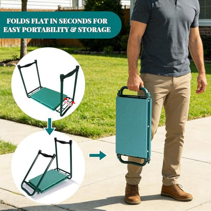 Garden Kneeler and Seat Gift for Women, Men, Seniors, Mom, Dad