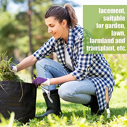 Garden Weeder Hand Weeding Tool Weed Removal Stainless Steel Handle Weed Deep Digger Grass Lawn Trimming Remover Forked Puller for Weeds Eradicate