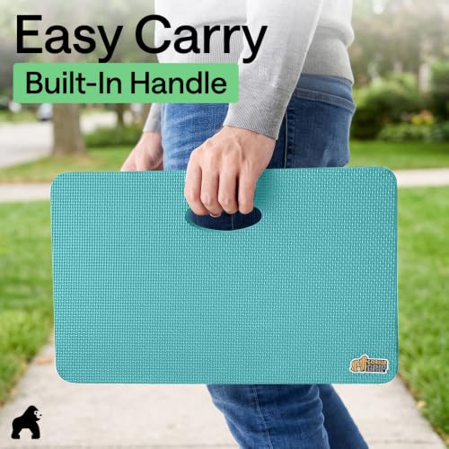 GORILLA GRIP® Extra Thick Foam Kneeling Pad for Gardening 17.5x11 Turquoise - color: Turquoise