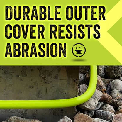 Flexzilla Garden Hose with SwivelGrip, 5/8 in. x 50 ft., Lightweight All-Weather Water Hose, Durable and Flexible, Leak-Free Connections - color: Chartreuse, size: 50ft, style: SwivelGrip