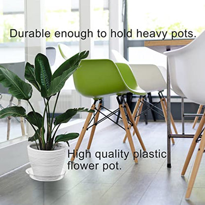 20 Pack Plant Saucers of 6, 8, 10, 13 inch,Plant Drainage Trays,Durable Flower Pot Drip Trays,Durable Plastic Plant Trays for Indoors, Outdoors,Collects Flower Pot Drainage - size: 6,8,10,13 Inch/20pcs