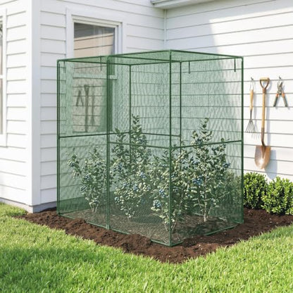 Outsunny 6' x 4' x 6' Crop Cage Plant Protection Tent, Green - color: Green, size: 6' x 4' x 6'