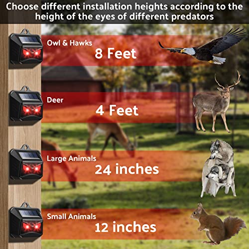 4 Pack Control Light Nocturnal Animal Repeller
