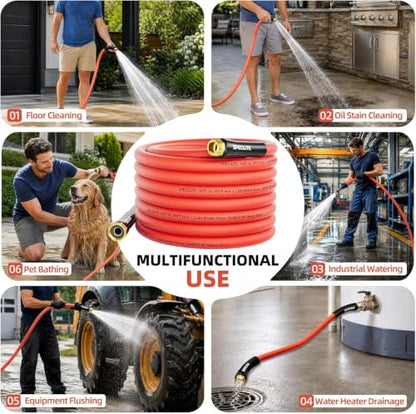 SPECILITE 5-layer 5/8" Hot/Cold Garden Water Hose 25ft, Burst 1200psi - size: 25FT