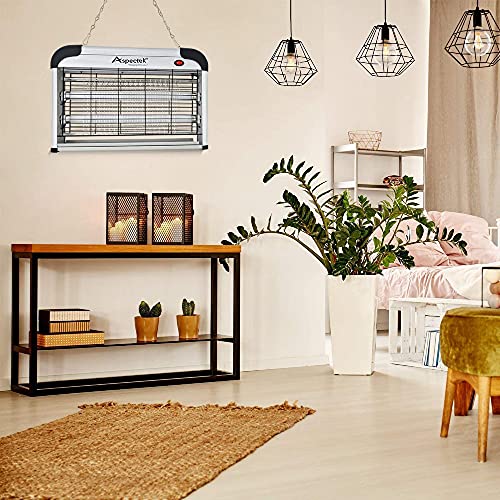 ASPECTEK 20W Bug Zapper, Electric Insect Killer for Indoor and Covered Outdoor, Mosquito, Fly and Moth Trap with Protective Mesh and Hanging Chain for Versatile Setup at Home, Patio and Garage - style: 20W Bug Zapper