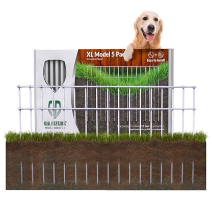 Dig Defence Original Animal Barrier Garden Fence, X-Large, 5 Pack - size: 5 Count