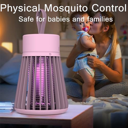 Bug Zapper Rechargeable Mosquito Repellent Indoor Outdoor,Portable Mosquito Zapper,Fly Zapper Fruit Fly Trap for Patio, Home, Backyard, Yard, Garden, Campsite