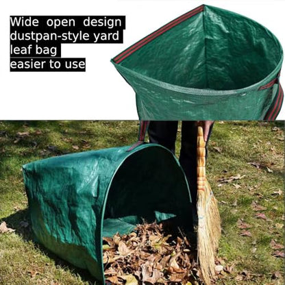2-Pack 40-Gallon Heavy-Duty Reusable Yard Waste Bags with Gloves - style: 2 PACK leaf bags With Gardening Gloves
