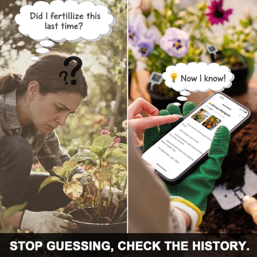 QR Plant Labels, Scan-to-Record Plant Care Tracker, 10 pcs - size: 10pcs