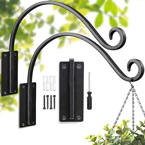 Heavy Duty Plant Hanger Bracket: 16 Inch 2 Pack Hanging Plant Bracket - size: 1A-16" 2PCs