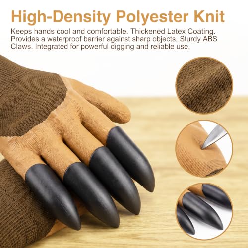 1Pair Work Gloves Durable, Gardening Gloves Reusable, Garden Gloves for Women Men