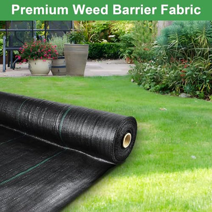 Mupera Weed Barrier Fabric 3x300FT, 3.8oz UV Ground Cover