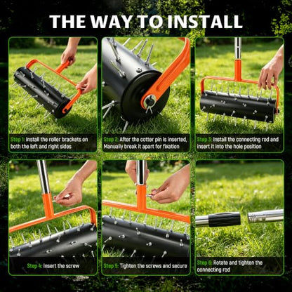 Rolling Lawn Aerator, Manual Lawn Aerator Roller Tool