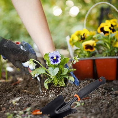 Garden Trowel Bend Proof Iron Hand Shovel Heavy Duty Digging Tool - color: Black Garden Trowe