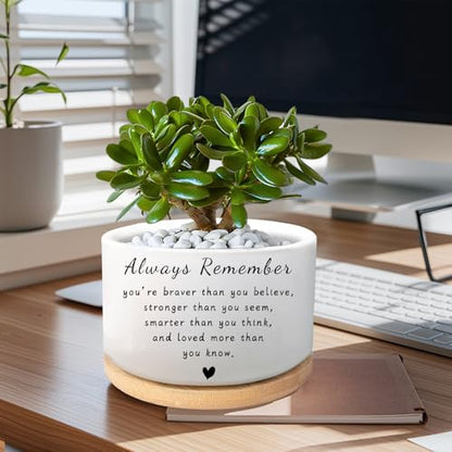 Inspirational Gifts for Women, Succulent Plant Pot (Plants Not Included) - style: Always remember