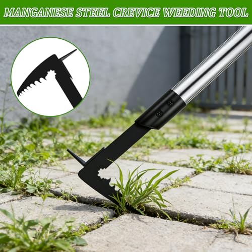 MUDEREK Crack Weeder - Manganese Steel Manual Crevice Weeding Tool
