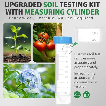 Upgrade pH and Nitrogen Soil pH Tester, 100 Test Strips