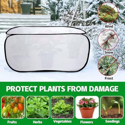 39"x17"x17" Pop up Frost Protection Plant Cover, Plants Freeze Protection - color: 39 x 17 x 17 inch