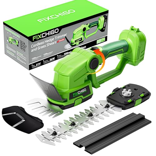 21V Cordless Hedge Trimmer, 2 in 1 Handheld Bush Trimmer Compatible with MAKITA 21V Battery(Battery not Included), Electric Grass Shear for Garden Yard Lawn Care, Powerful & Lightweight - size: Hedge Trimmer Only