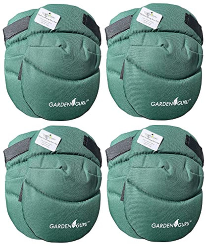 Garden Guru Cushioned Gardening Knee Pads with Adjustable Straps - Soft Inner Liner, Ultra Comfort Padding, Garden Kneelers for Yard Work, Cleaning, Household Chores, Roofing, and More (4 Pack) - size: 4 Pack, style: Ultra Soft Cushion