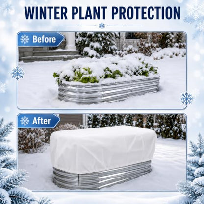 Raised Bed Winter Frost Cover with Aluminum Liner, Plant Freeze Protection - color: 1 Pcs