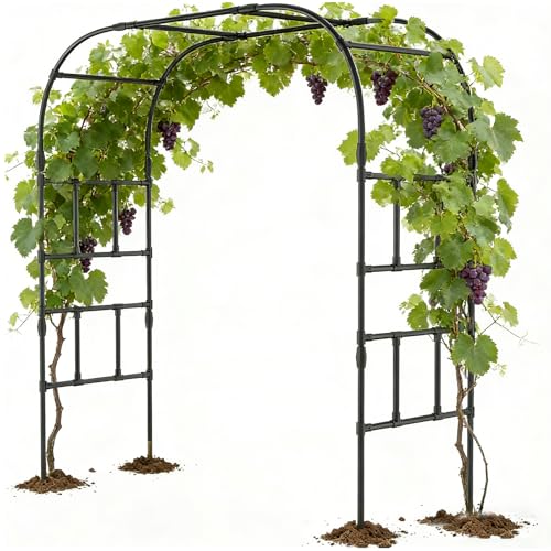 87in H Tall Garden Arch Trellis for Climbing Plants Outdoor - size: 79" L x 16" W x 87" H