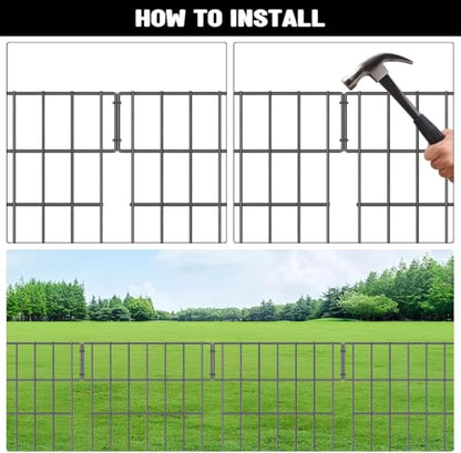 25 Pcs Animal Barrier Wire Fence Garden Fencing Animal Barrier