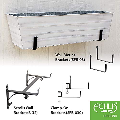 Achla Designs C-21W Window Box, Large, White - color: White, size: Large