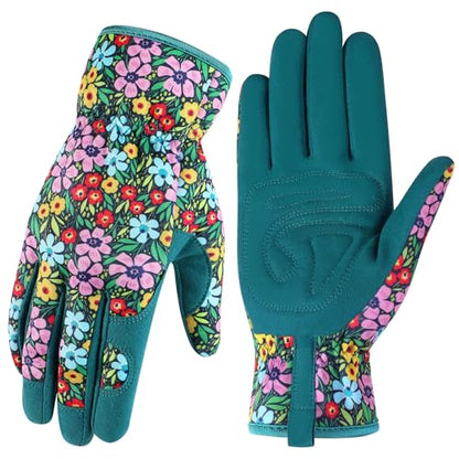 Gardening Gloves,Garden Gloves for Women Firm Grip Breathable Thorn Proof - color: Green