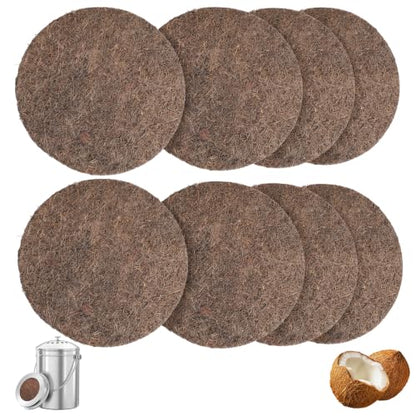 8Pcs 7.25" Activated Charcoal Filter Replacement for Kitchen Compost Bins