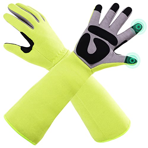 3-in-1 Gloves for Gardening, Farming & Cleaning, Stab-Proof, Anti-Slip, Wear-Resistant, Comfort, Breathable, Durable - color: Green, size: Large