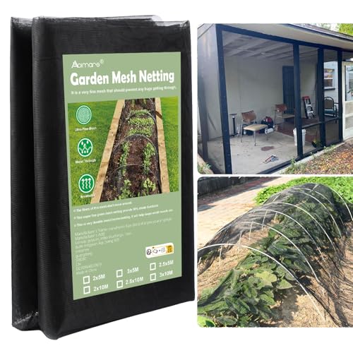 Garden Mesh Netting, 6.6’ x 16.5’ Extra-Thick Mosquito Netting for Patio - size: 6.6FT x 16.5FT
