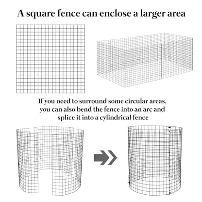 36 PCS Round Plant Protector from Animals, 12Pack 12'' x 12'' Metal Plant Cages，30Pcs Metal Mesh to Keep Animals Out, Garden Protection Bunny Barricades, Wire Plant Protectors for Rabbits Chicken Duck