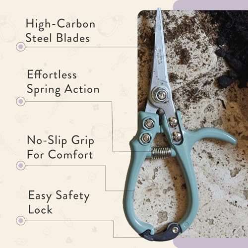 Modern Sprout Pruning Shears- Garden Snips - Herb Scissors- Lavender 1-Pack - color: Lavender