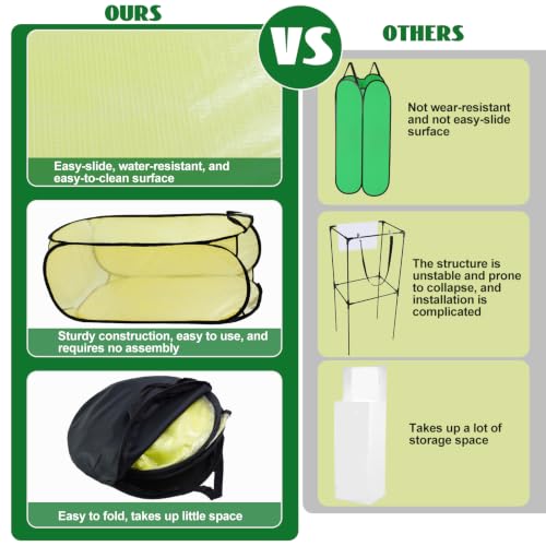 1 Pack Pop Up Leaf Bag Holder, Reusable PVC Leaf Bag Chute for Easy Leaves Collecting, Lawn Bags Holder Stand Yard Bag Funnel for Outside Paper Yard Waste Bag - color: 1 PC
