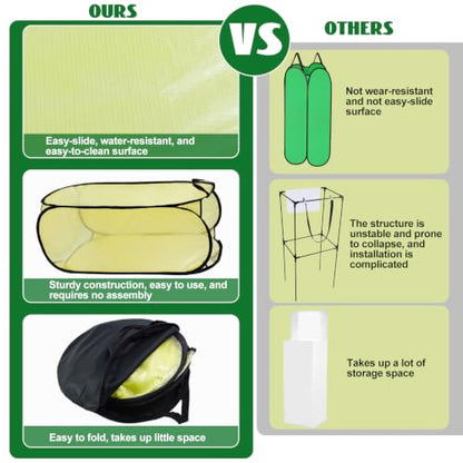 1 Pack Pop Up Leaf Bag Holder, Reusable PVC Leaf Bag Chute for Easy Leaves Collecting, Lawn Bags Holder Stand Yard Bag Funnel for Outside Paper Yard Waste Bag - color: 1 PC