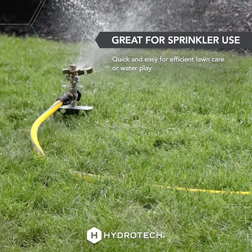 HydroTech FLATJACKET Lightweight Garden Hose 5/8 in x 100 ft, Yellow - size: 100 Feet