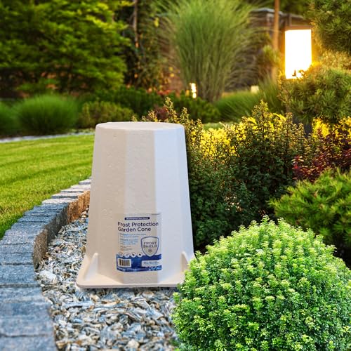 Greenscapes Frost Protection Plant Cone, Reusable Winter Rose Cover, Insulated Shrub Shield, Breathable Cold Weather Plant Protector for Outdoor Gardens, 2 Pack