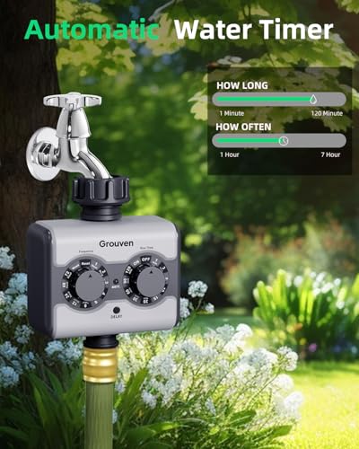 Garden Sprinkler Timer Brass Inlet Ball Valve Zero Pressure Water Timer - style: Analog 1 Outlet