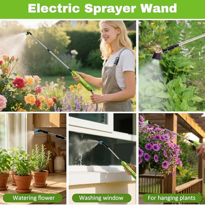 Battery Powered Sprayer Wand 29" Electric Sprayer with 16ft Hose