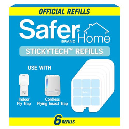 Safer Home Flying Insect Trap Official Refills - size: 6 Safer Home Glue Cards