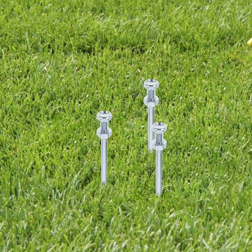 Toddmomy 10Pcs Lawn Aerator Spikes Replacement Pegs Heavy Duty Metal Aerator Shoe Pins for Garden Yard Lawn Care 2.75 Inch Spike Shoes for Soil Aeration