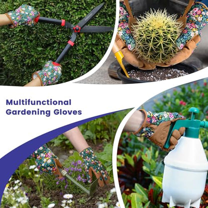 Gardening Gloves,Garden Gloves for Women Firm Grip Breathable Thorn Proof - color: Multicolor